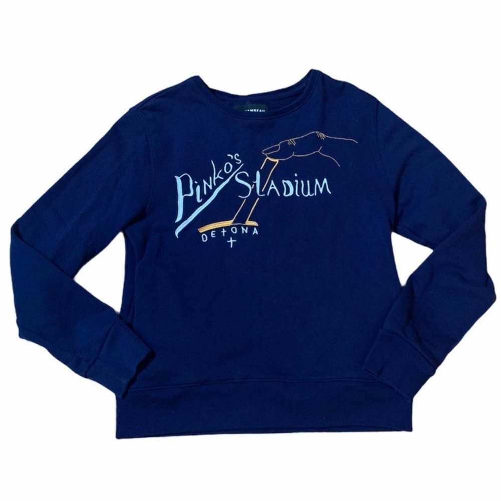 Luxury Rochambeau Pinkos Stadium Detona Pullover Crewneck | Sz S